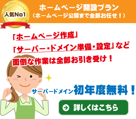 ホームページ開設プランイメージ